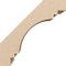 Ekena Millwork 5-inch W x 10-inch D x 10-inch H Pescadero Rough Cedar Woodgrain TimberThane Knee Brace, Primed BRCUR05X10X10PECRCPR - alternate 5